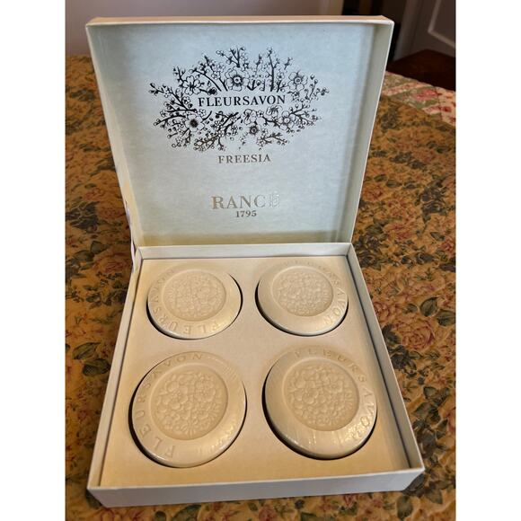 Rance 1975 Freesia Soap, 4x100g (4 soap bars) Boxed